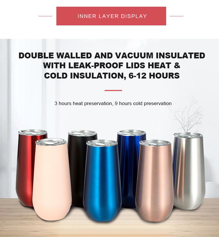 Wholesale Stainless Steel Tumblers Egg Shape Insulated Vacuum